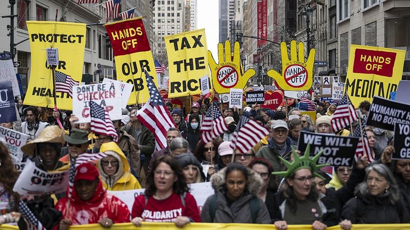 "Hands Off" protest in New York City