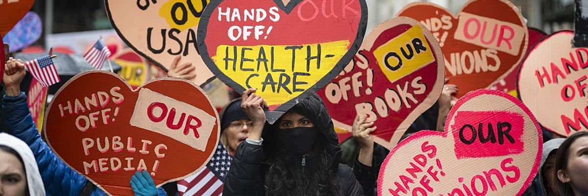 "Hands Off" protest in New York City