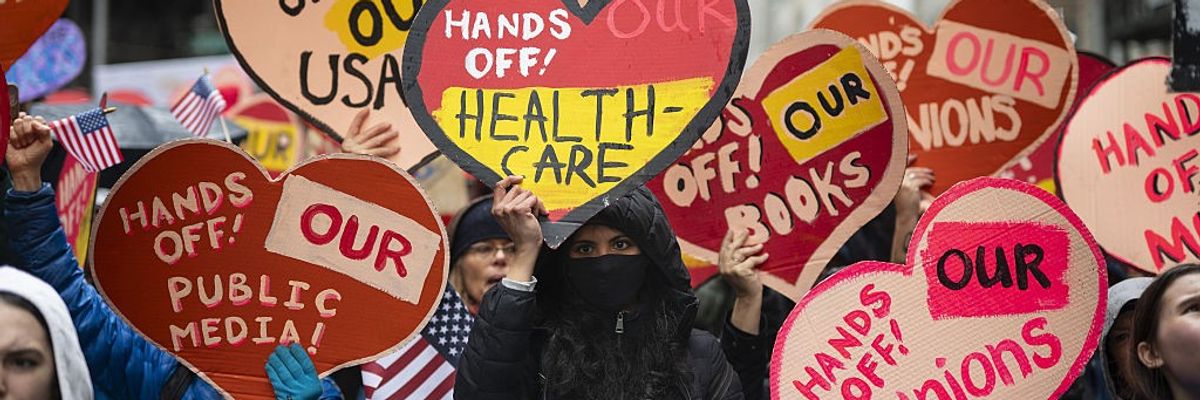 "Hands Off" protest in New York City