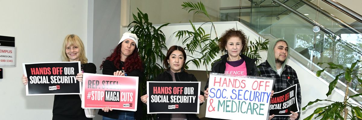 hands off Social Security protest 