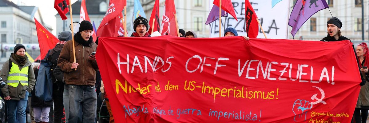 "Hands Off Venezuela"