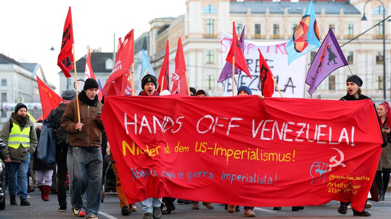 "Hands Off Venezuela"