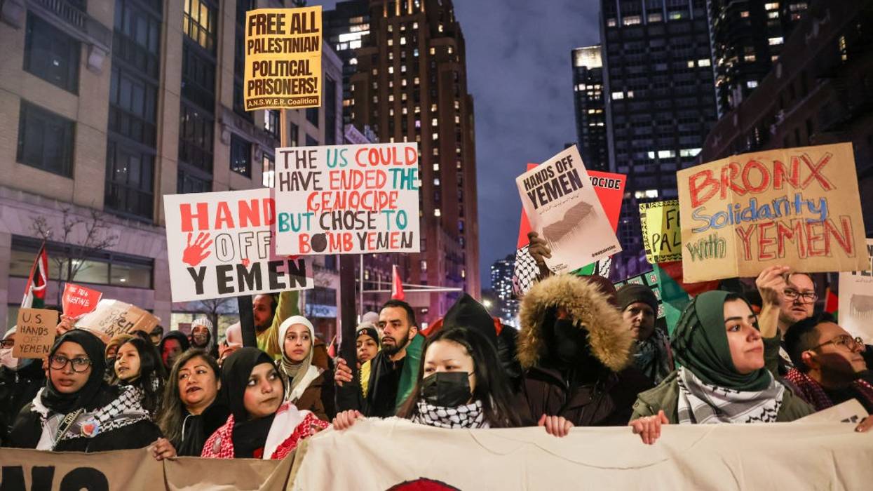 "Hands Off Yemen" rally in New York City