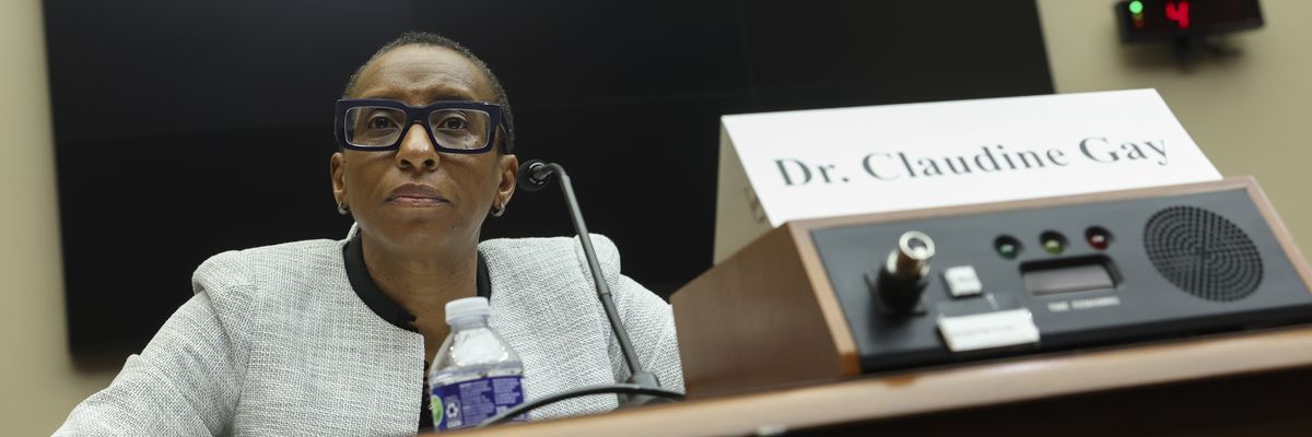 Harvard University president Claudine Gay