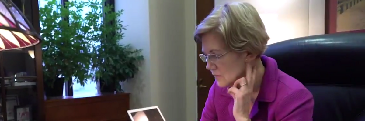 Sen. Elizabeth Warren Shows How Incredibly Annoying It Is to Call Equifax