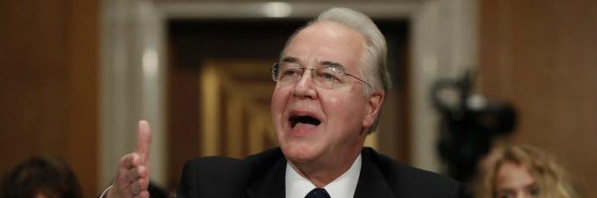 Millions of Reasons - Plus One Big One - To Block Tom Price's Nomination