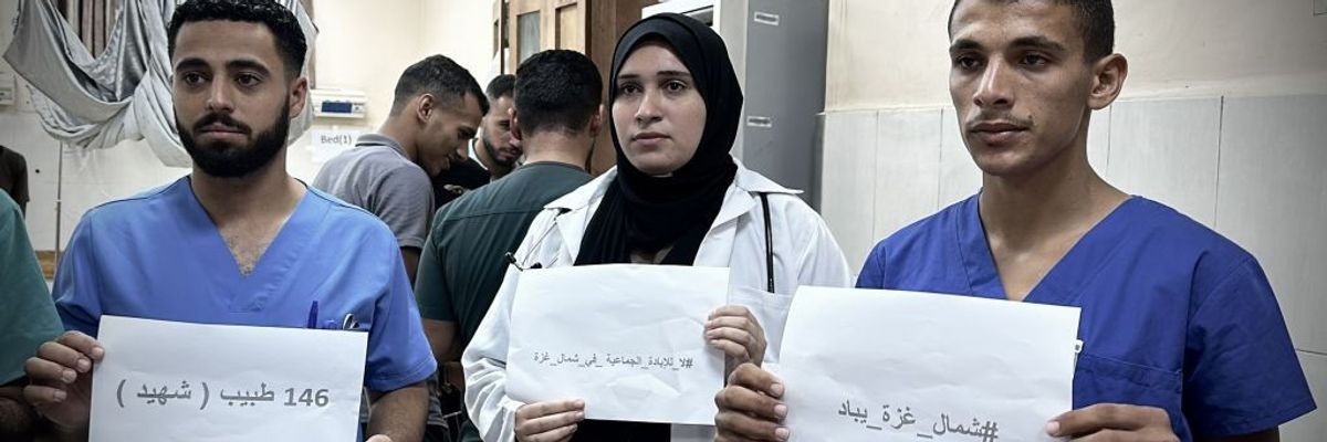health workers in Gaza