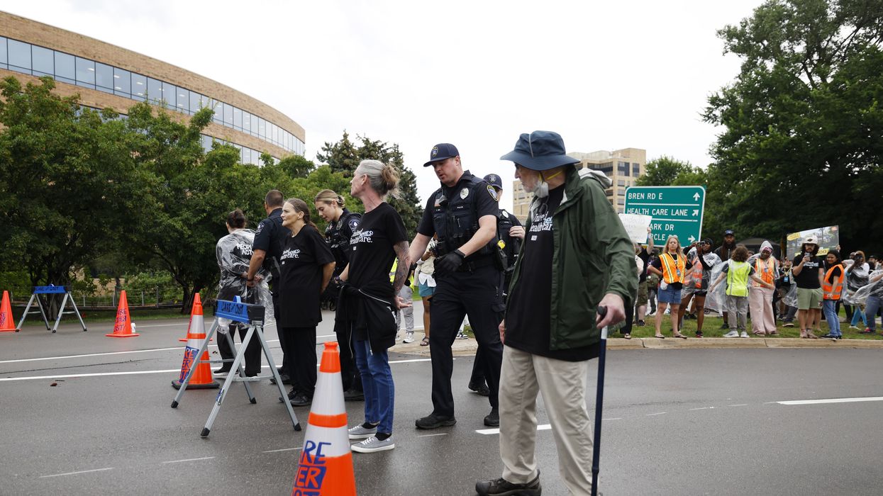Healthcare advocates protesting care denials at UnitedHealthcare