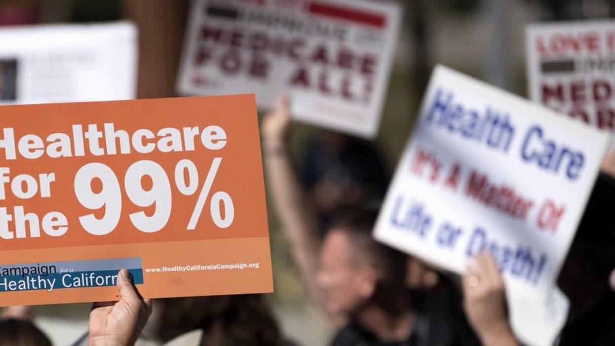Healthcare for the 99% and Medicare for All.