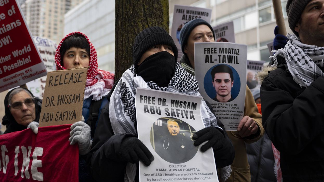 Healthcare workers and allies rally for Gaza in New York
