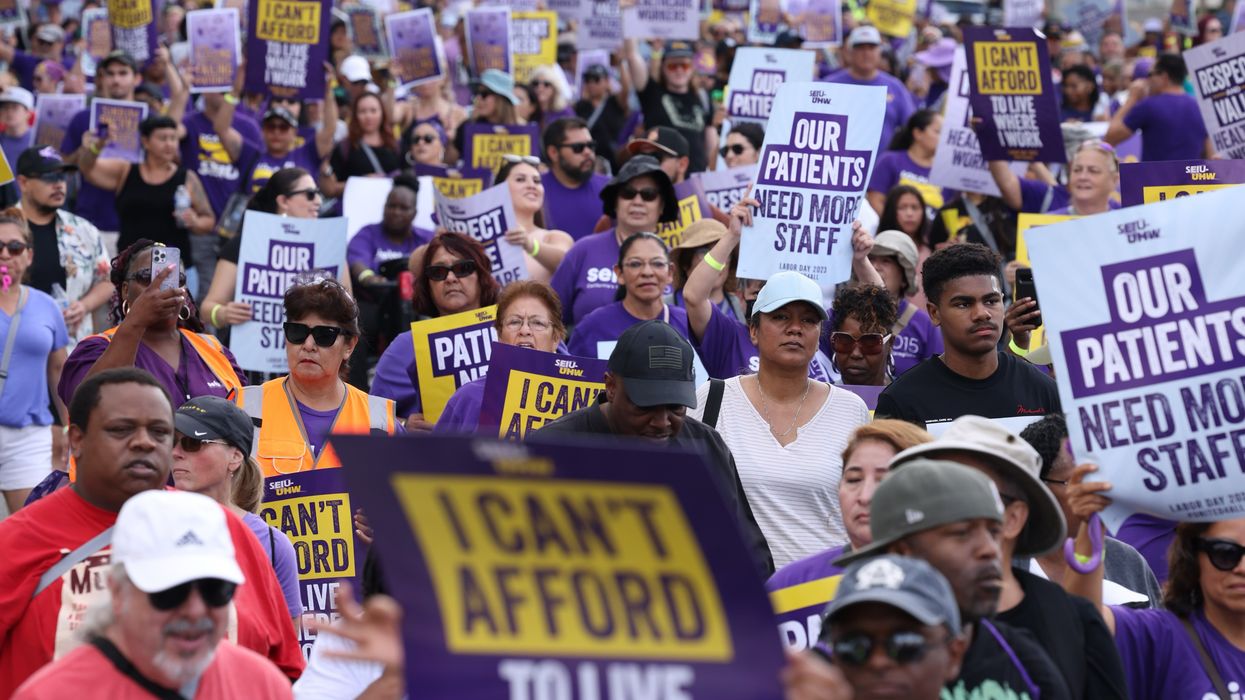 Healthcare workers rally