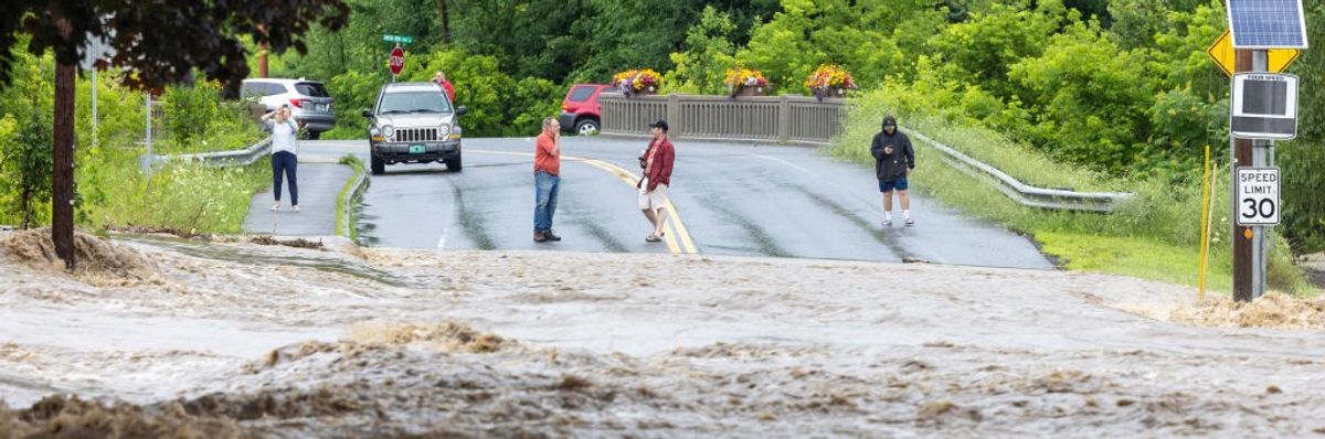 Heavy Rains Cause Catastrophic Flooding In Southern Vermont