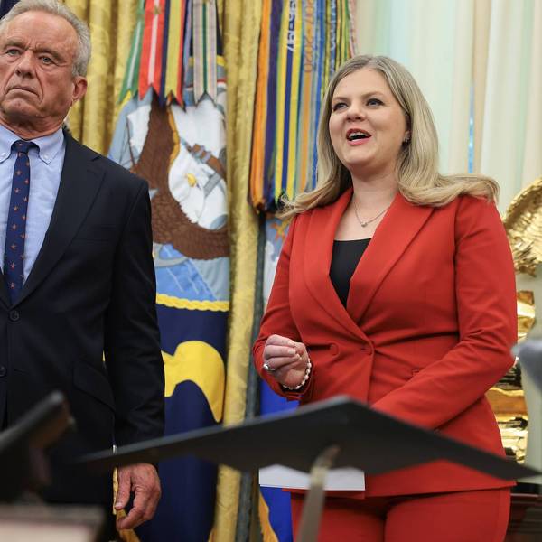 Heidi Overton stands next to Robert F. Kennedy Jr.