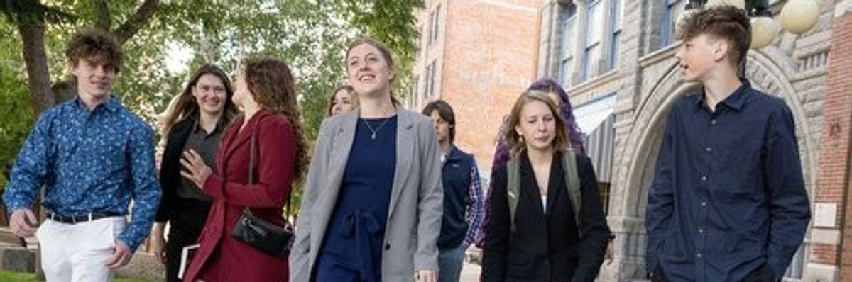 Held v. State of Montana plaintiffs outside courthouse.