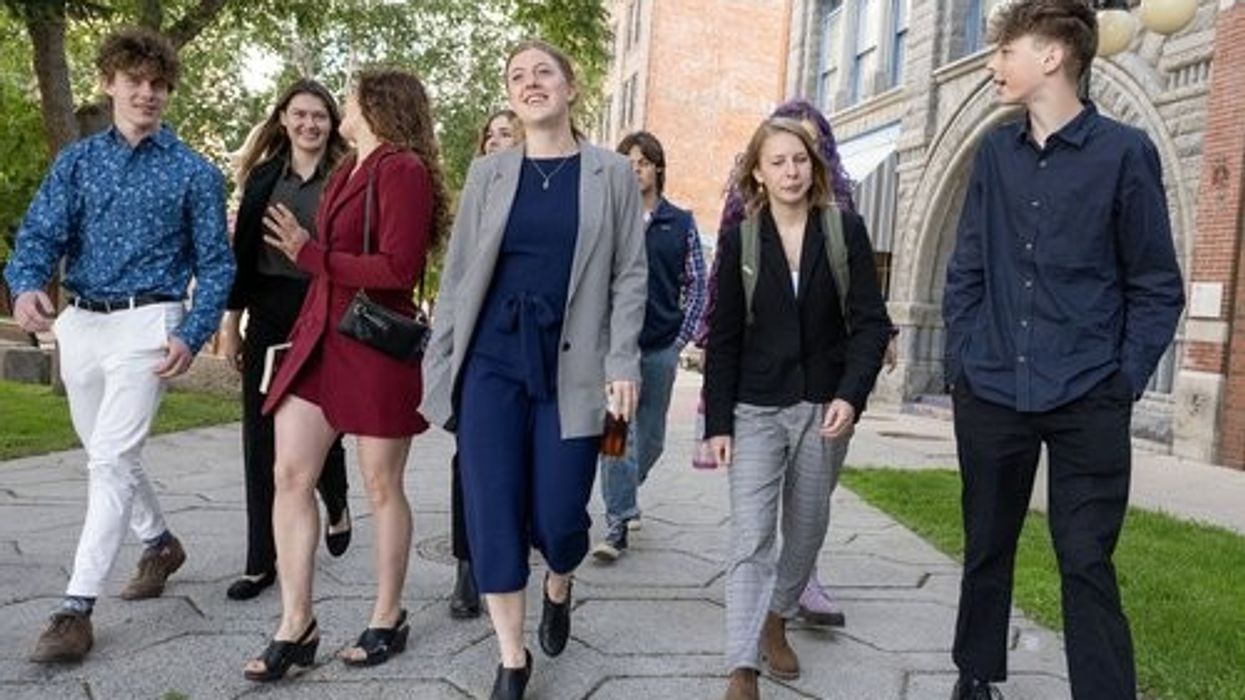 Held v. State of Montana plaintiffs outside courthouse.