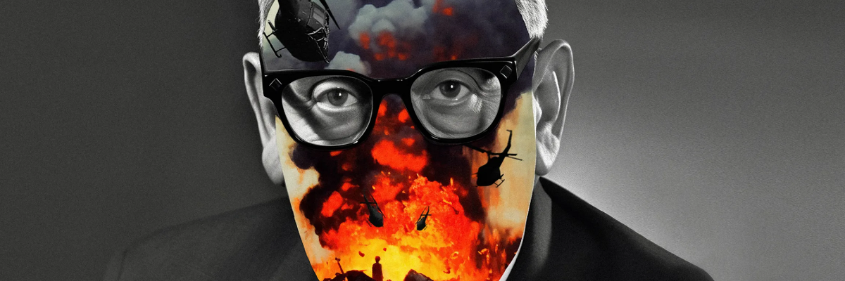 Henry Kissinger with the face of a war criminal.