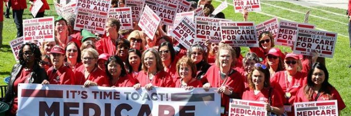 Until Elected Officials Champion Medicare for All, They Can Expect Nurses at Their Offices -- and in Their Seats