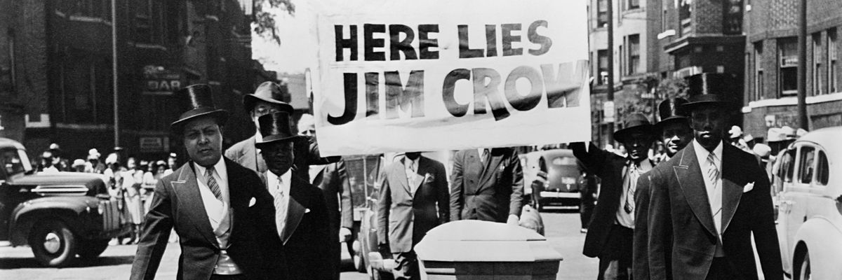 "Here Lies Jim Crow"