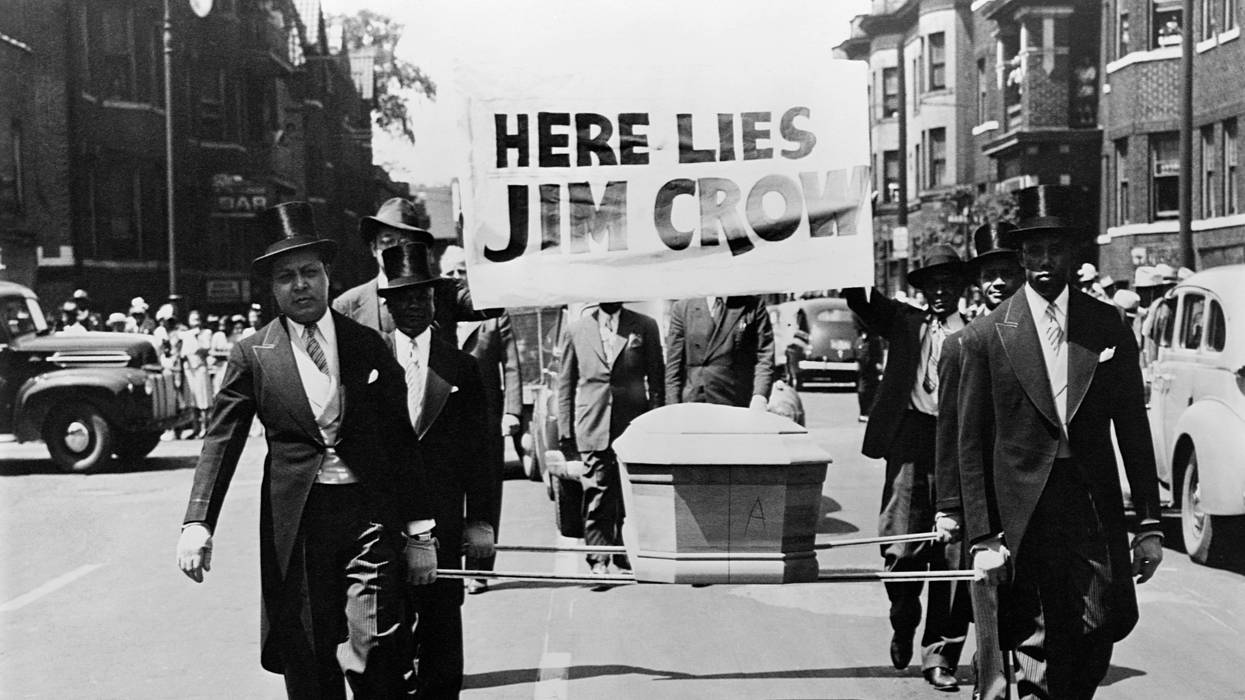 "Here Lies Jim Crow"