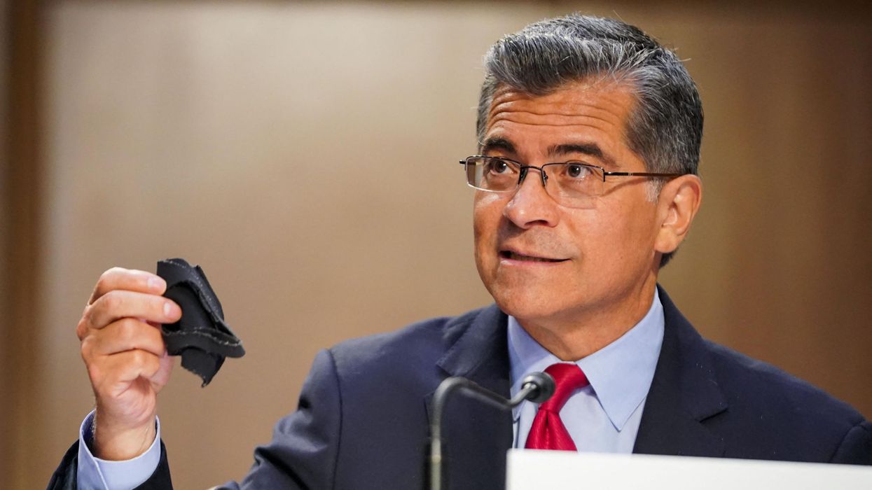 HHS Secretary Xavier Becerra testifies before the Senate