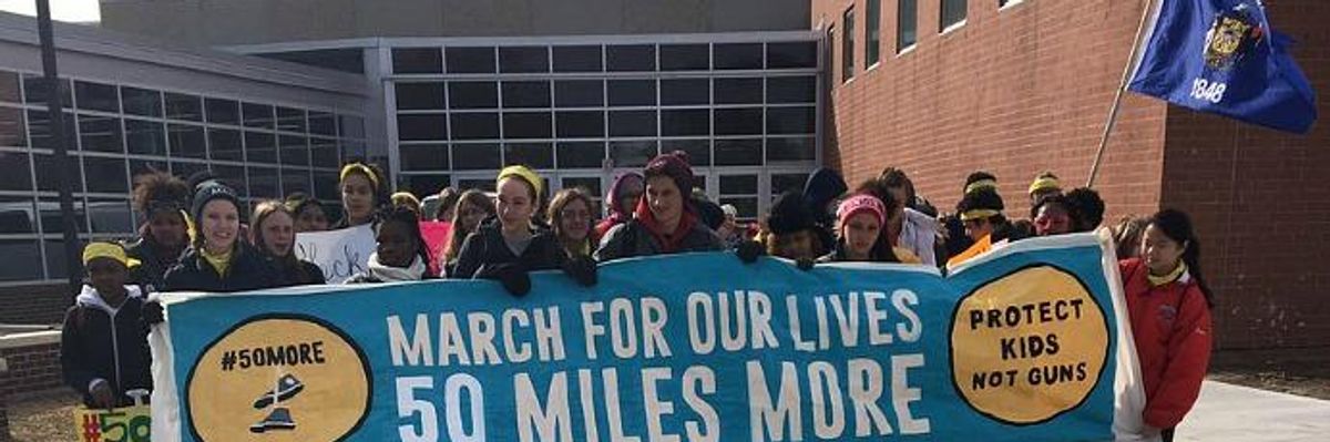 Students March #50MilesMore to Deliver Gun Reform Demands to Paul Ryan's Doorstep