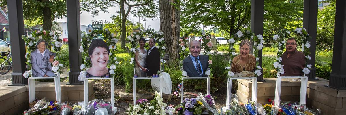 Highland Park memorials to those killed in July 4th massacre