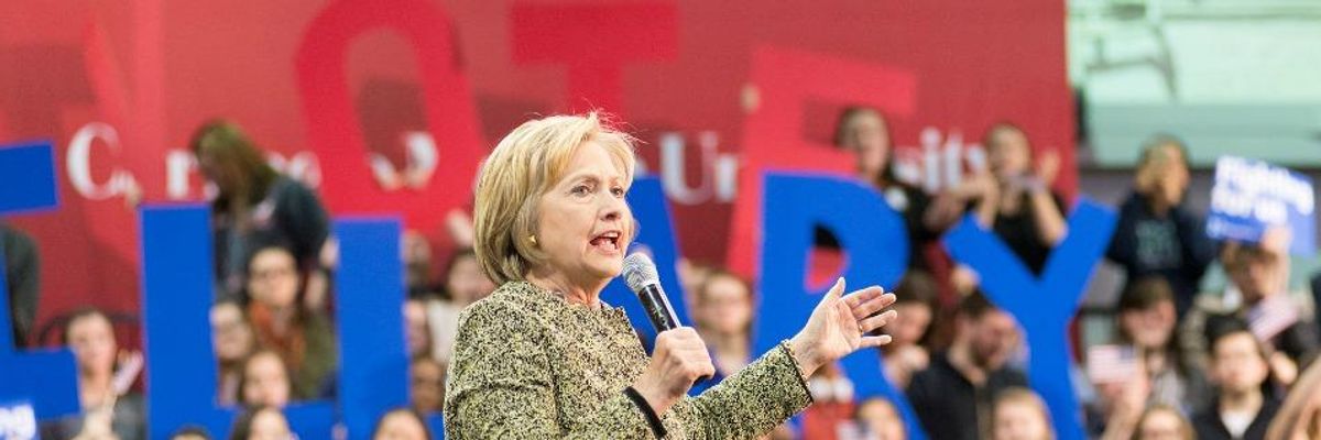 Clinton Camp says She's Been Forced to the Left Enough Already