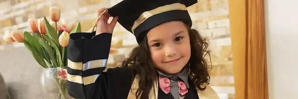 Hind Rajab in a graduation gown