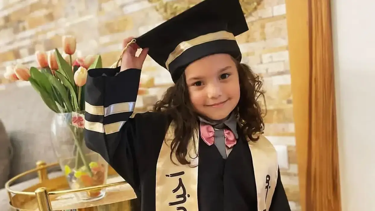 Hind Rajab in a graduation gown