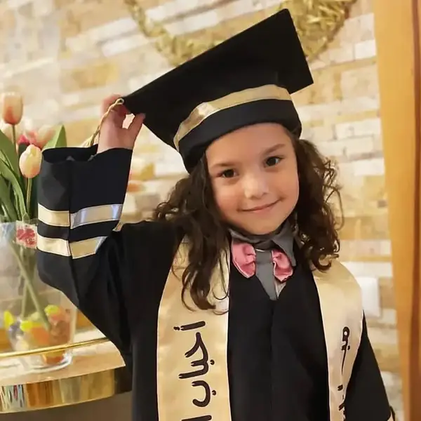 Hind Rajab in a graduation gown