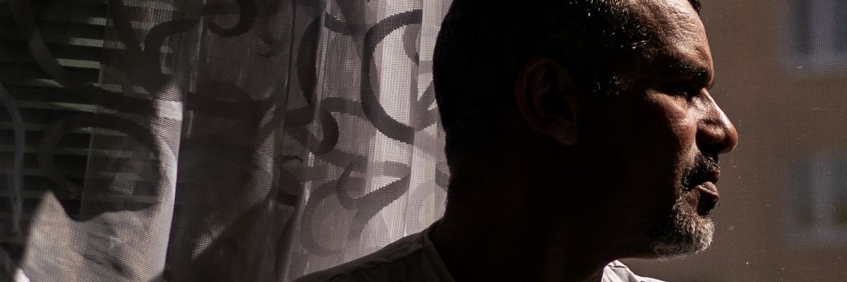 ​Hisham Bin Ali Bin Amor Sliti, a former Guantánamo prisoner from Tunisia, is photographed at his apartment