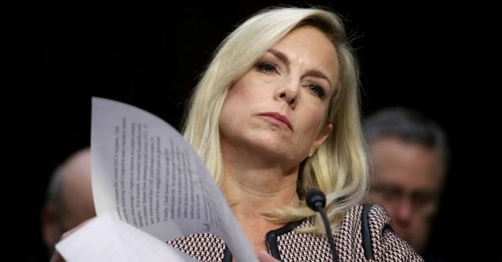 Homeland Security Secretary Kirstjen Nielsen testifies during a hearing held by the Senate Judiciary Committee on January 16, 2018 in Washington, D.C. (Photo: Win McNamee/Getty Images)