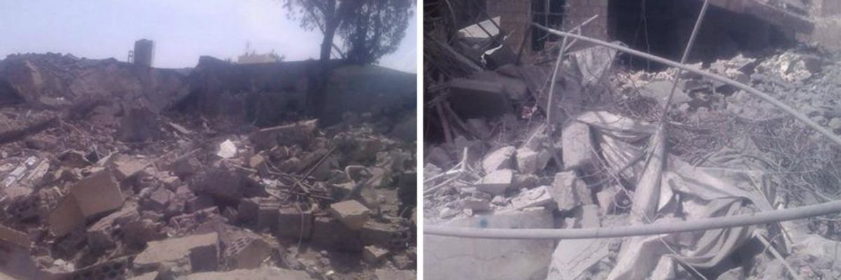 Hospital in Saada, Yemen following Monday night's bombing