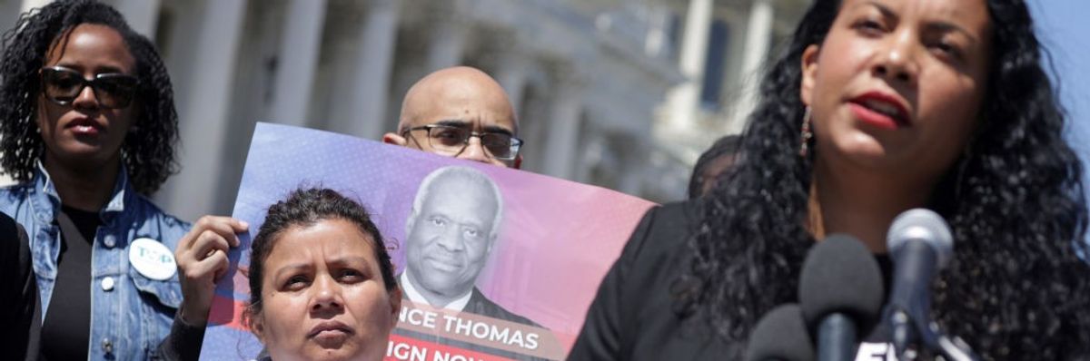 House Democrats Hold A News Conference Calling On Justice Clarence Thomas To Resign