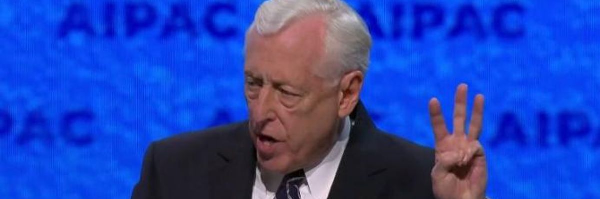 Steny Hoyer Condemned for 'Shameful' and 'Unhinged' AIPAC Speech