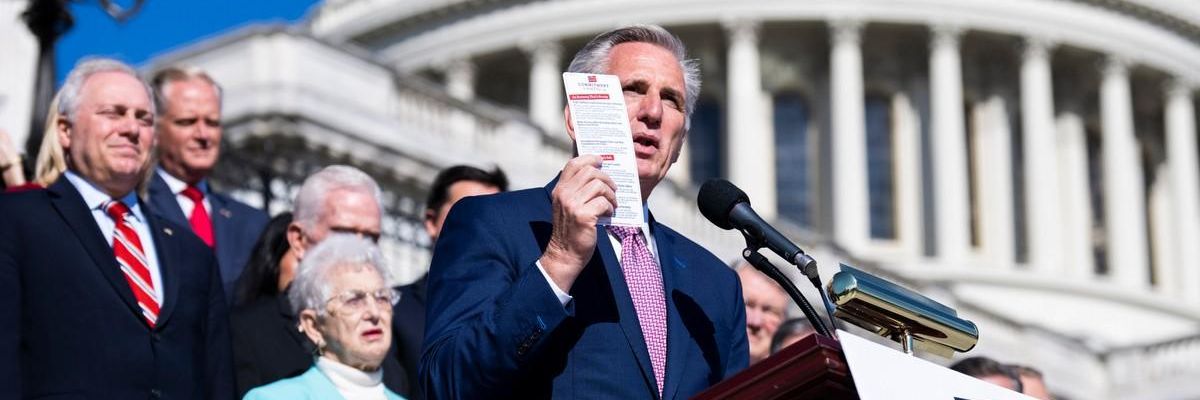 House Minority Leader Kevin McCarthy (R-Calif.) speaks during a news conference