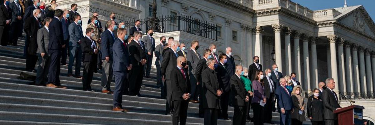 Sanders Rips GOP for Happily Endorsing Trump's Assault on Democracy But Refusing to Back His Call for $2,000 Checks