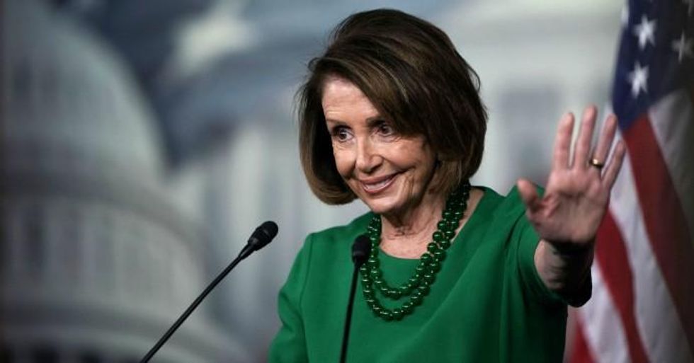 House Minority Leader Rep. Nancy Pelosi (D-Calif.) speaks during her weekly news conference December 6, 2018 in Washington, D.C. (Photo: Alex Wong/Getty Images)