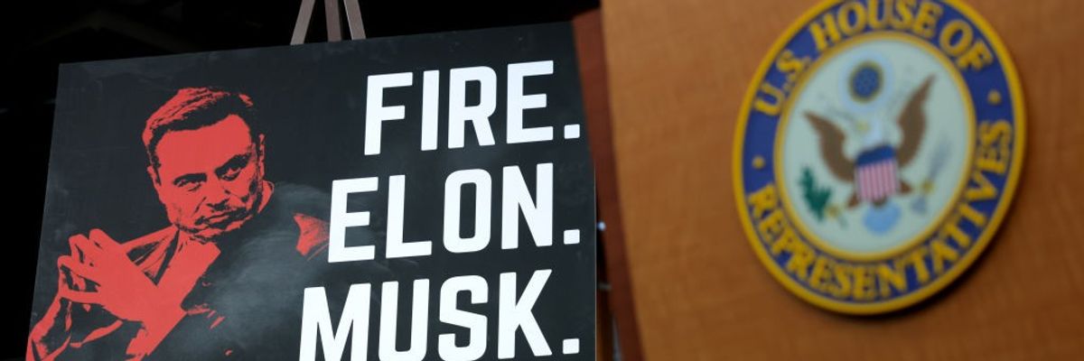 House Progressive Caucus Holds Capitol Hill Press Conference On Elon Musk's Government Interference