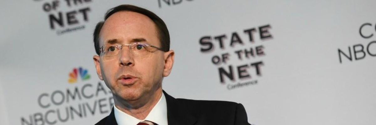 In Gift to Trump, House GOP Members Draft Rosenstein Impeachment Articles