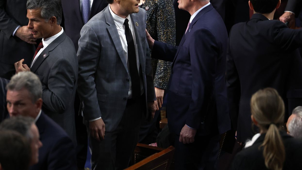 House Speaker Kevin McCarthy (R-Calif.) spoke to Rep. Matt Gaetz