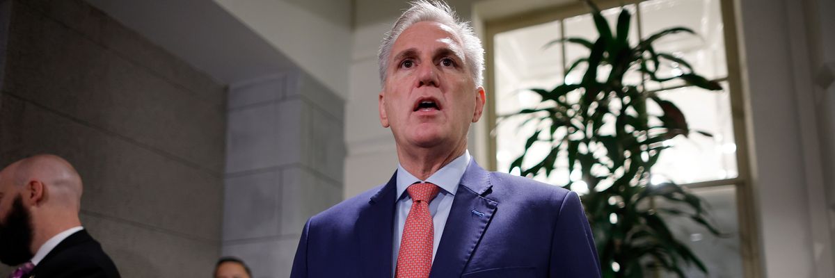 House Speaker Kevin McCarthy speaks