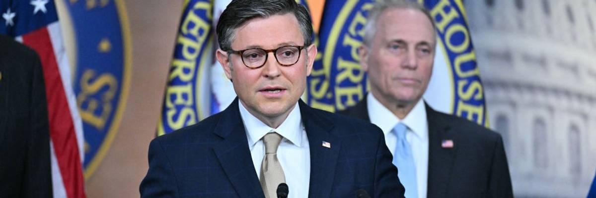 House Speaker Mike Johnson and House Majority Leader Steve Scalise