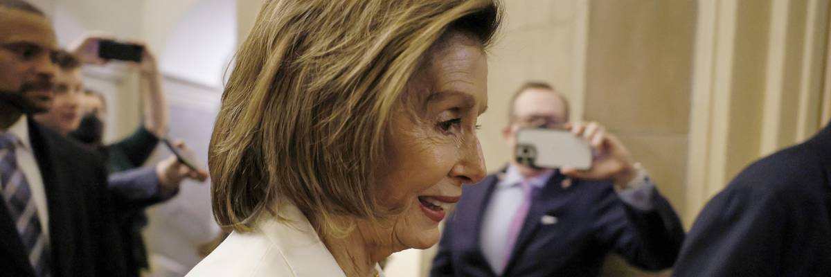 House Speaker Nancy Pelosi (D-Calif.) arrives at the U.S. Capitol in Washington, D.C. on November 17, 2022.