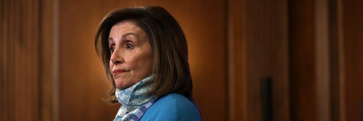 Pelosi Support for Corporate Lobbyist Bailout Denounced as 'Dumbest Political Maneuver You Could Possibly Make Right Now'