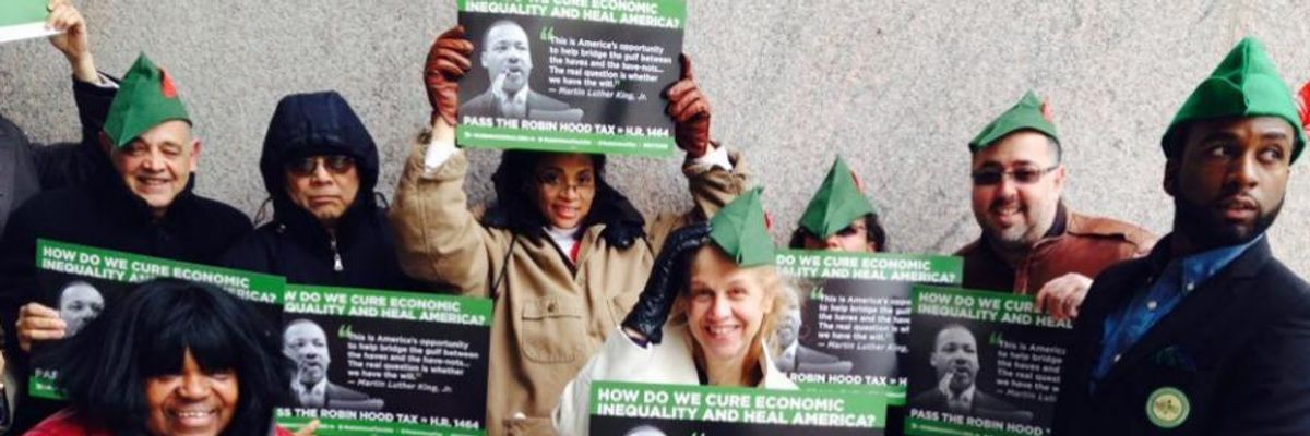 Channeling MLK's 'Beloved Community,' Vigils Call for Robin Hood Tax