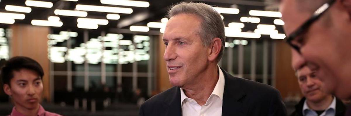 'Billionaires for President!': Howard Schultz Heckled at Democracy Reform Summit