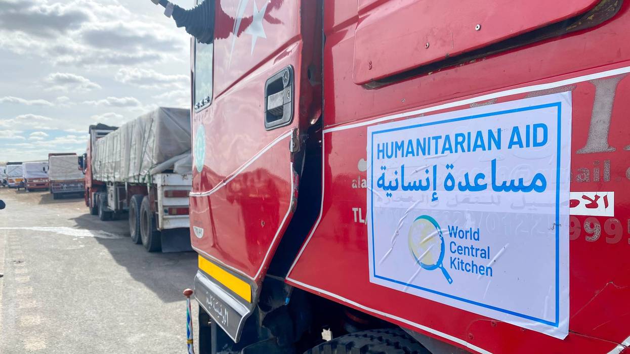Humanitarian aid trucks crossed Rafah Border Crossing after announcement of ceasefire