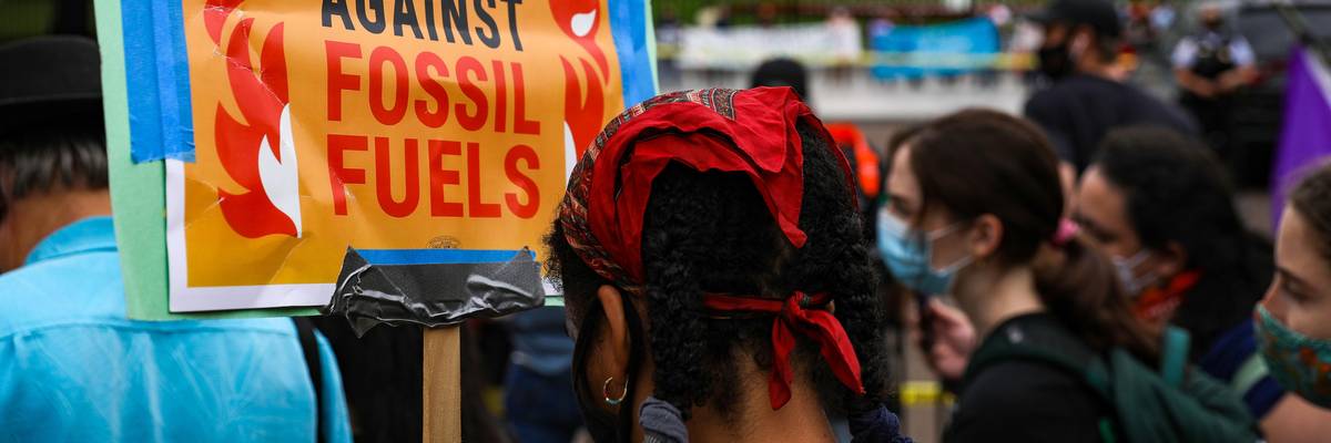 humans agsinst fossil fuels