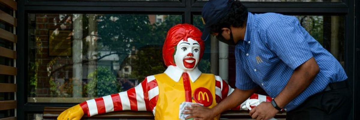 "They Don't Care for Our Lives": McDonald's Workers Strike Across US to Demand Better Protections From Covid-19
